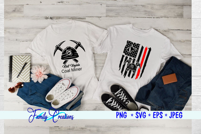 West Virginia Coal Miner SVG Family Creations 