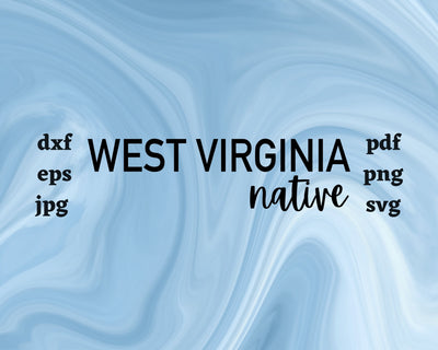 West Virginia Native SVG Cut File SVG Northern Light SVG 