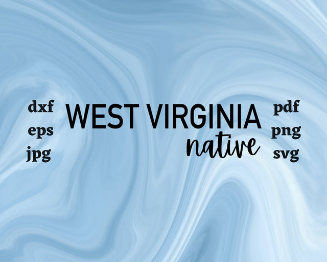 West Virginia Native SVG Cut File SVG Northern Light SVG 
