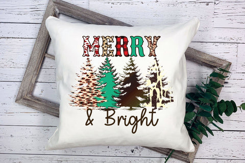 Wester Christmas Sublimation - Merry & Bright Sublimation CraftLabSVG 