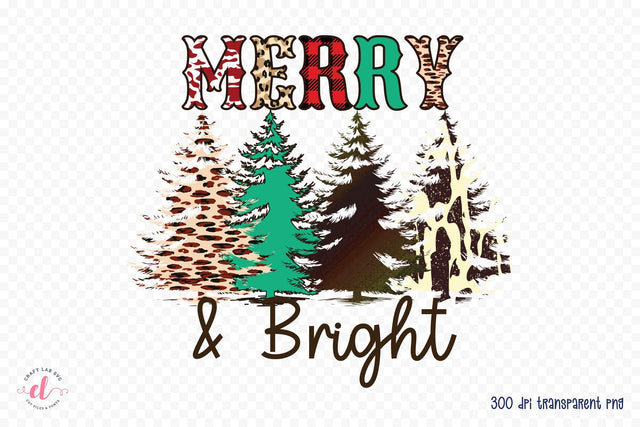 Wester Christmas Sublimation - Merry & Bright Sublimation CraftLabSVG 