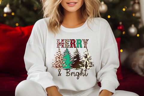 Wester Christmas Sublimation - Merry & Bright Sublimation CraftLabSVG 