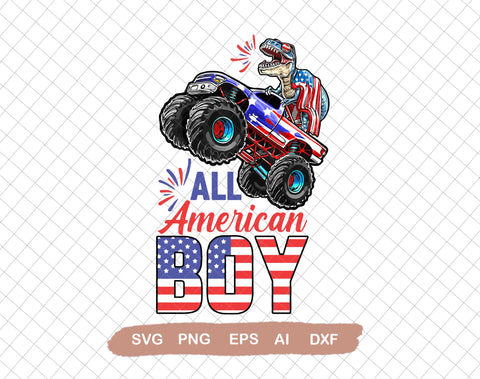 Western All American Boy svg , Monster Truck American Flag svg,Camo American Boy Png, Svg File for Cricut, Ai, Png, Dxf. Eps SVG DiamondDesign 