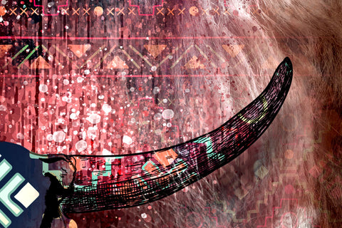 Western Aztec Cow Skull Png, Cow Hide Skull Western Tumbler Wrap, Southwest Print Sublimation Design, 20 oz Skinny Tumbler, Digital Download Sublimation Syre Digital Creations 