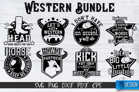Western Bundle SVG, Cowboy boots, Cowboy Quotes, Western SVG SVG Fly Design 