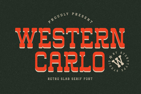 western carlo Typeface Font Storytype Studio 