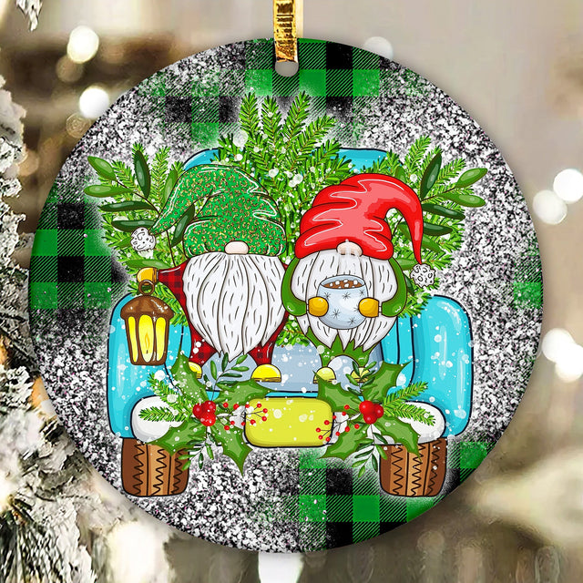 Western Christmas Gnomes Truck Ornament Png Sublimation Design, Christmas Ornament Png, Merry Christmas Png, Ornament Png, Digital Download Sublimation CaldwellArt 