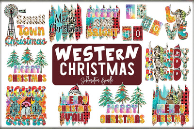 Western Christmas Sublimation Bundle Sublimation Jagonath Roy 