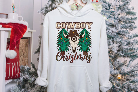 Western Christmas Sublimation - Cowboy Christmas Sublimation CraftLabSVG 