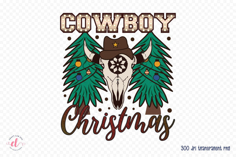 Western Christmas Sublimation - Cowboy Christmas Sublimation CraftLabSVG 