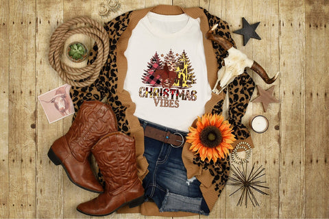 Western Christmas Sublimation Design Sublimation CraftLabSVG 