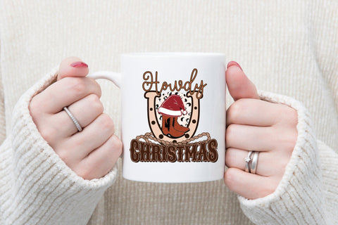 Western Christmas Sublimation - Howdy Christmas Sublimation CraftLabSVG 