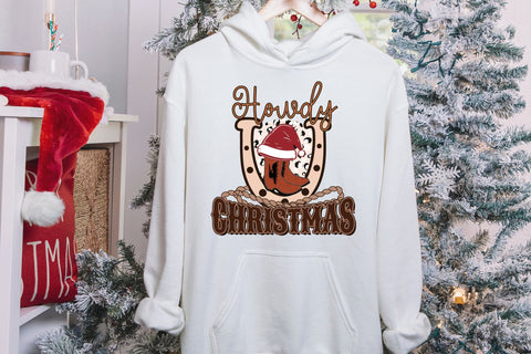 Western Christmas Sublimation - Howdy Christmas Sublimation CraftLabSVG 