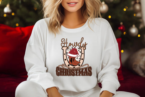 Western Christmas Sublimation - Howdy Christmas Sublimation CraftLabSVG 