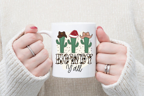 Western Christmas Sublimation, Howdy Y'all Sublimation CraftLabSVG 