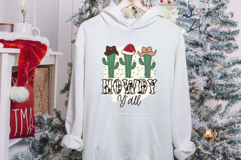 Western Christmas Sublimation, Howdy Y'all Sublimation CraftLabSVG 