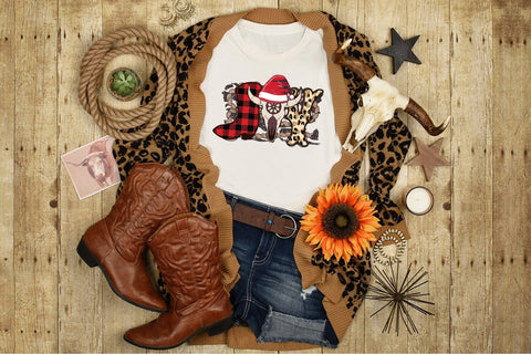 Western Christmas Sublimation - Joy PNG Sublimation CraftLabSVG 