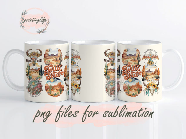 Western Country Girl Mug PNG, Country Girl With Cowboy Hat And Sunflowers Png, Leopard And Cowhide Country Girl Png Digital Downloads Sublimation PrintingLife 