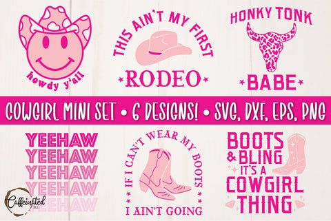 Western Cowgirl SVG Bundle SVG Caffeinated SVGs 