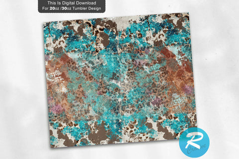 Western Cowhide 20 oz / 30 oz Tumbler PNG Sublimation Regulrcrative 