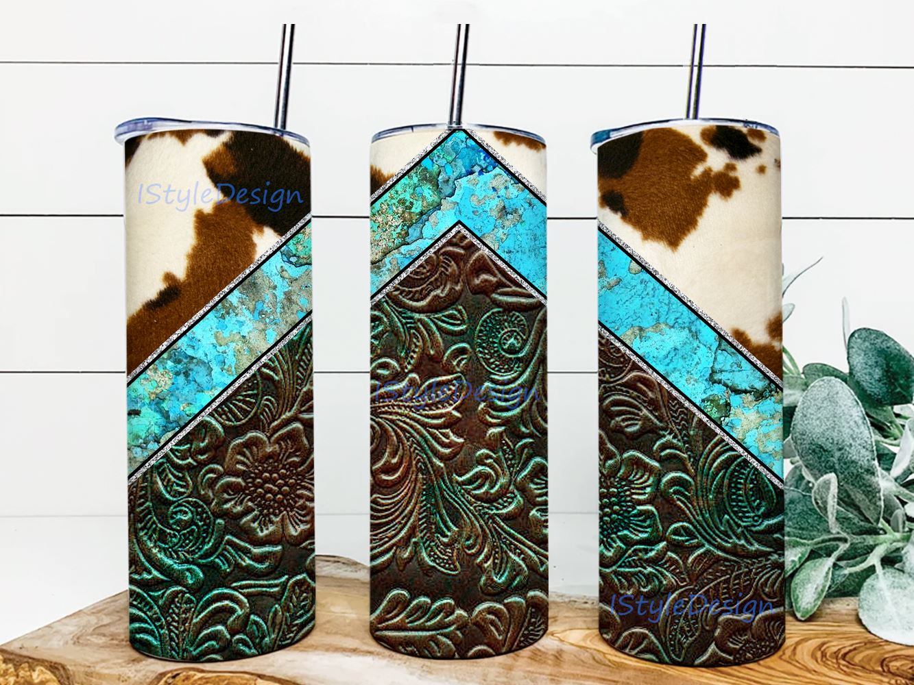 Tooled Leather Mama Tumbler