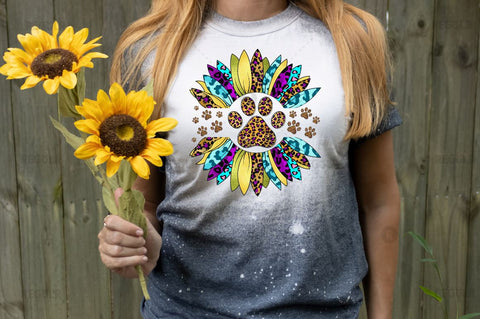 Western Dog Sunflower Clipart SVG Sublimation Regulrcrative 