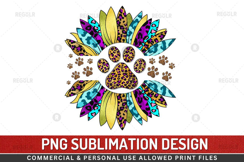 Western Dog Sunflower Clipart SVG Sublimation Regulrcrative 