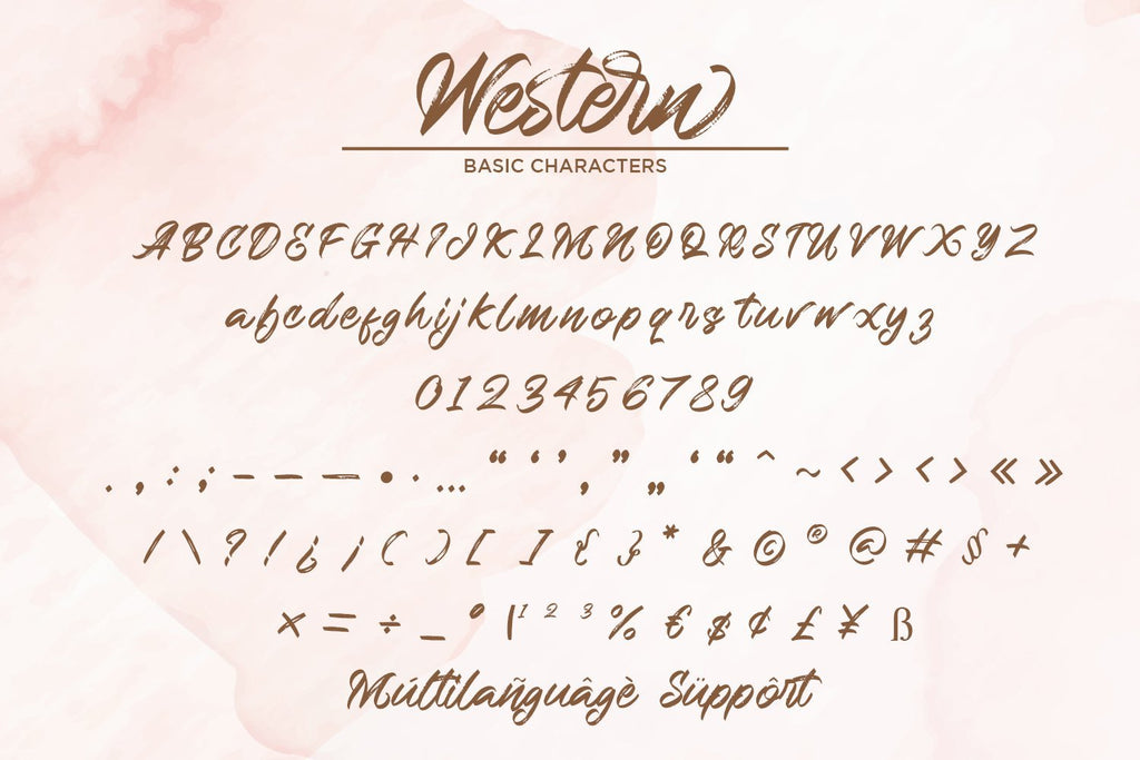 Western - Handbrush Script Font - So Fontsy