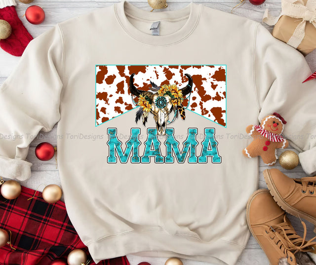 Western Mama PNG sublimation design download, country mama png, cowhide mama png, png for mama, mama sublimation, Sublimation ToriDesigns 