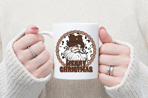 Western Merry Christmas Sublimation PNG Sublimation CraftLabSVG 