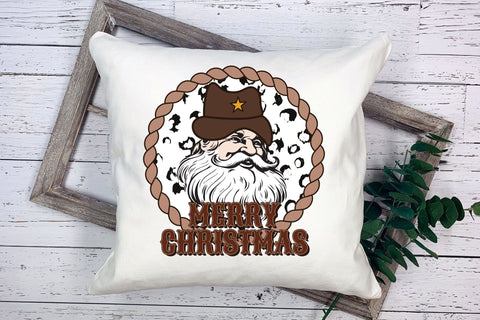 Western Merry Christmas Sublimation PNG Sublimation CraftLabSVG 
