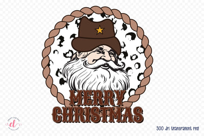 Western Merry Christmas Sublimation PNG Sublimation CraftLabSVG 