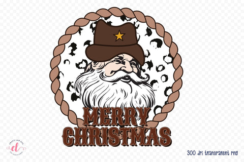 Western Merry Christmas Sublimation PNG Sublimation CraftLabSVG 