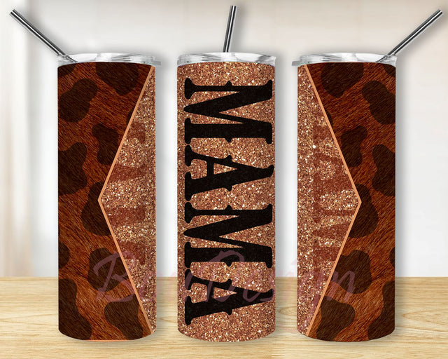 Western Mom Tumbler png Western Mama Sublimation Western Cowhide Tumbler Cowgirl Tumbler Wrap Western Png Sublimation BouDesign 