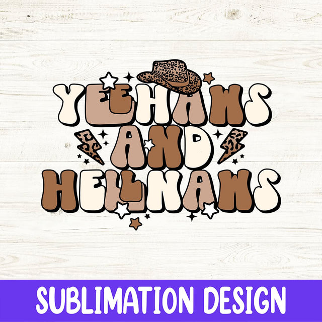 Western Png, Yeehaws And Hellnaws Png, Western Design, Cowboy Png, Retro Png, Retro Sublimation Design, Boho Png, Hippie Png, Rodeo Png Sublimation iStyleDesign 