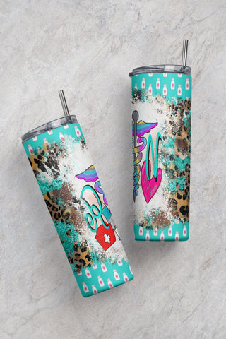 Western RN Tumbler Png Sublimation Design,20oz Skinny Tumbler Png, Leopard Registered Nurse Tumbler Png,Cowhide Nurse Tumbler Png Downloads Sublimation CaldwellArt 
