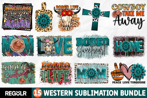 Western Sublimation Bundle SVG Regulrcrative 