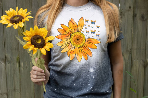 Western Sunflower Clipart SVG Sublimation Regulrcrative 
