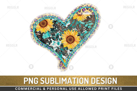 Western Sunflower Love SVG Sublimation Regulrcrative 