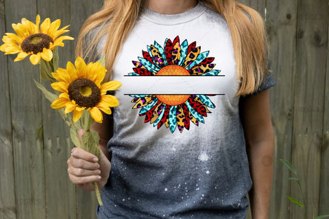 Western Sunflower Monogram SVG Sublimation Regulrcrative 