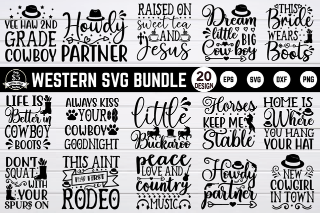 western svg bundle vol 1 SVG buydesign 