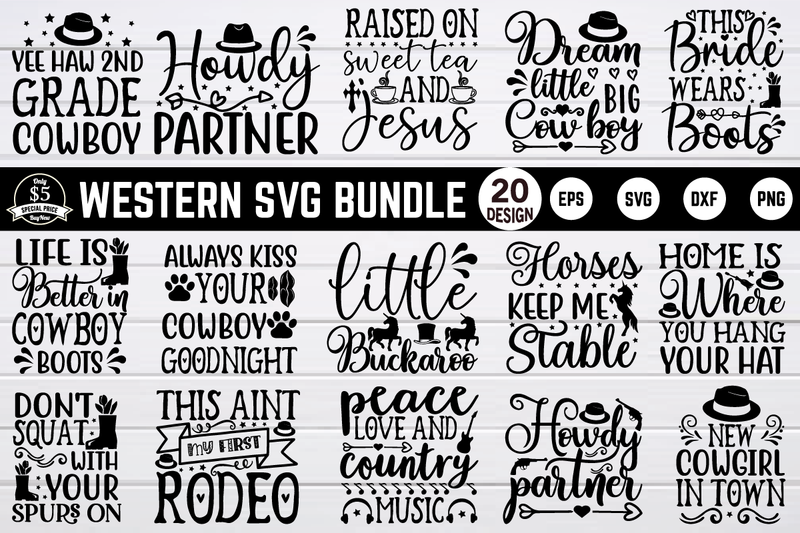 western svg bundle vol 1 SVG buydesign 