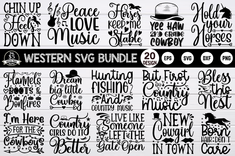 western svg bundle vol 4 SVG buydesign 