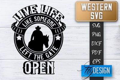 Western SVG | Cowboy Quotes SVG | Cowgirl SVG | Rodeo SVG Fly Design 