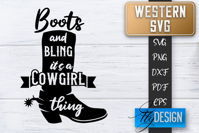 Western SVG | Cowboy Quotes SVG | Cowgirl SVG | Rodeo SVG Fly Design 
