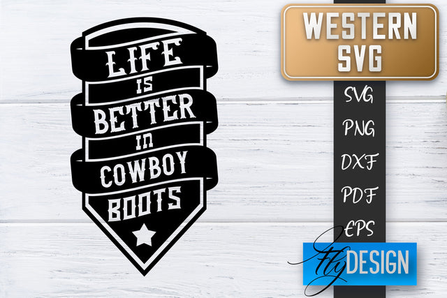 Western SVG | Cowboy Quotes SVG | Cowgirl SVG | Rodeo SVG Fly Design 