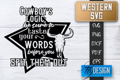Western SVG | Cowboy Quotes SVG | Cowgirl SVG | Rodeo SVG Fly Design 