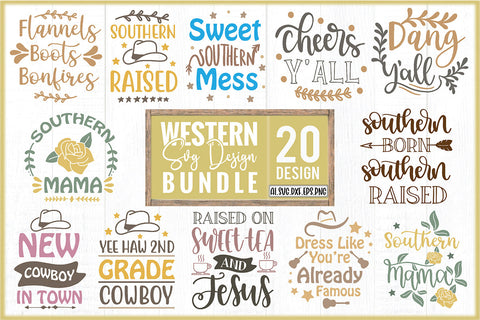 Western Svg Design Bundle SVG Creativeart88 