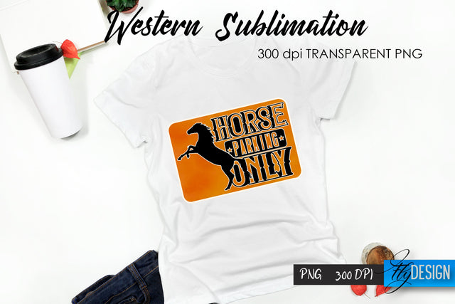 Western T-Shirt Sublimation. Cowboy T-Shirt Design v.20 Sublimation Fly Design 