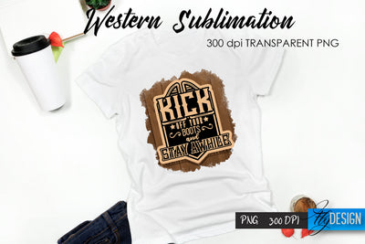 Western T-Shirt Sublimation. Cowboy T-Shirt Design v.26 Sublimation Fly Design 